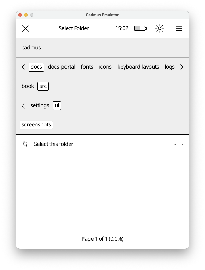 File chooser